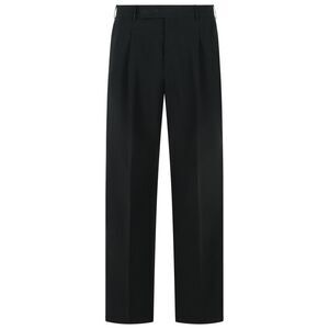 Pt01 Quindici' Virgin Wool And Black Cotton Pants Men